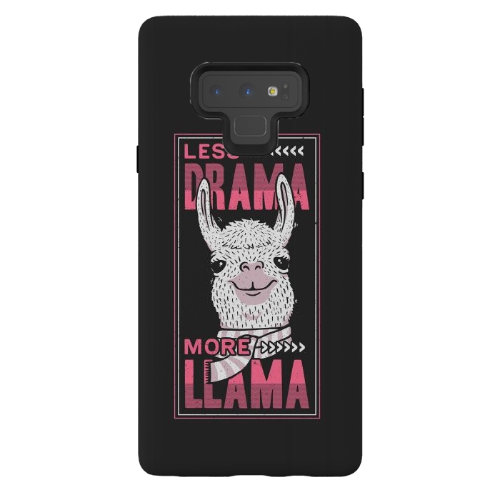 Galaxy Note 9 StrongFit Less Drama More Llama by eduely