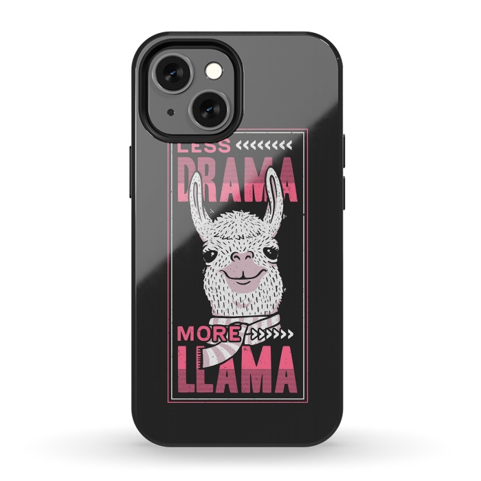 iPhone 13 mini StrongFit Less Drama More Llama by eduely