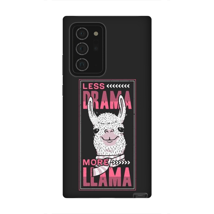 Galaxy Note 20 Ultra StrongFit Less Drama More Llama by eduely