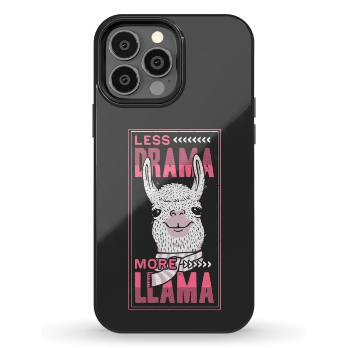 iPhone 13 Pro Max StrongFit Less Drama More Llama by eduely