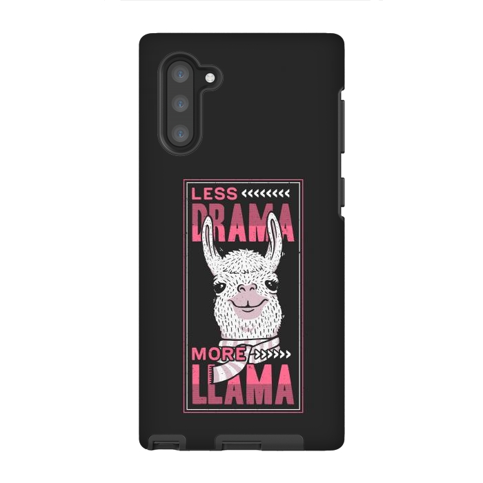 Galaxy Note 10 StrongFit Less Drama More Llama by eduely