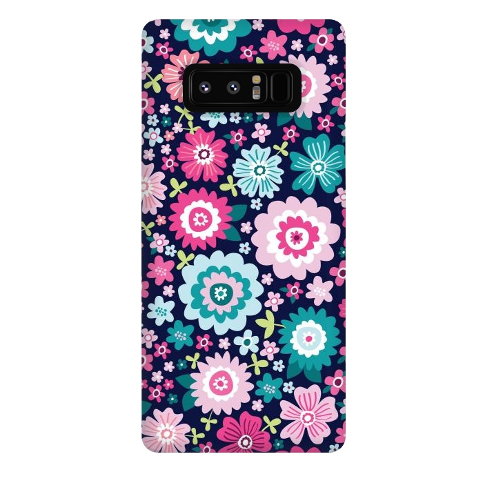 Galaxy Note 8 StrongFit Cute pattern in colorful flower  by ArtsCase