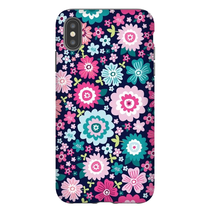 iPhone Xs Max StrongFit Cute pattern in colorful flower  by ArtsCase