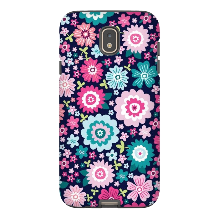 Galaxy J7 StrongFit Cute pattern in colorful flower  by ArtsCase