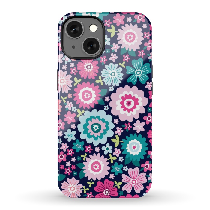 iPhone 13 StrongFit Cute pattern in colorful flower  by ArtsCase
