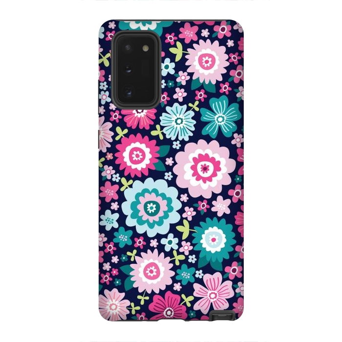 Galaxy Note 20 StrongFit Cute pattern in colorful flower  by ArtsCase