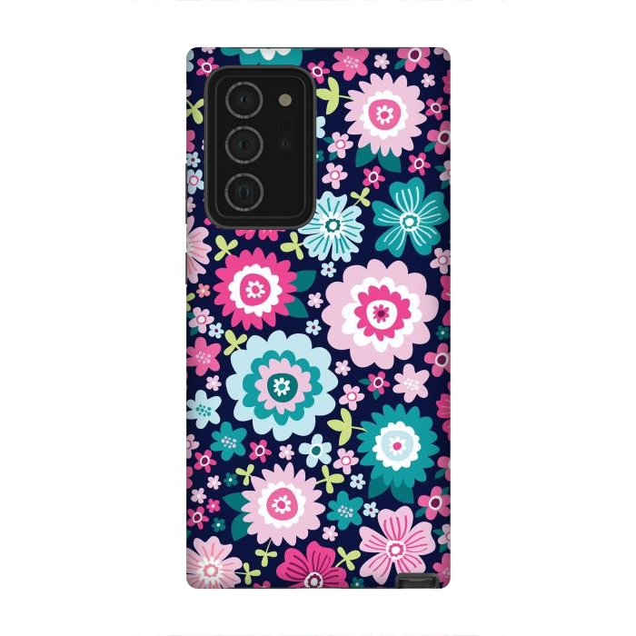 Galaxy Note 20 Ultra StrongFit Cute pattern in colorful flower  by ArtsCase