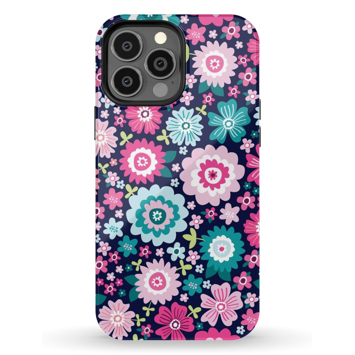iPhone 13 Pro Max StrongFit Cute pattern in colorful flower  by ArtsCase
