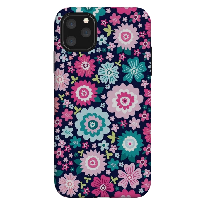 iPhone 11 Pro Max StrongFit Cute pattern in colorful flower  by ArtsCase