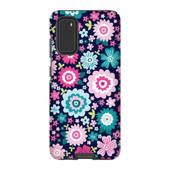 Galaxy S20 StrongFit Cute pattern in colorful flower  by ArtsCase