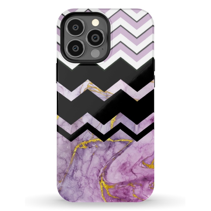 iPhone 13 Pro Max StrongFit Purple Marble  por CAS