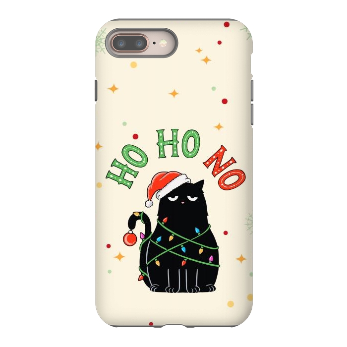 iPhone 7 plus StrongFit Cat and Christmas NO by Coffee Man
