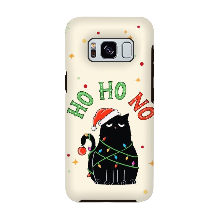 Galaxy S8 StrongFit Cat and Christmas NO by Coffee Man