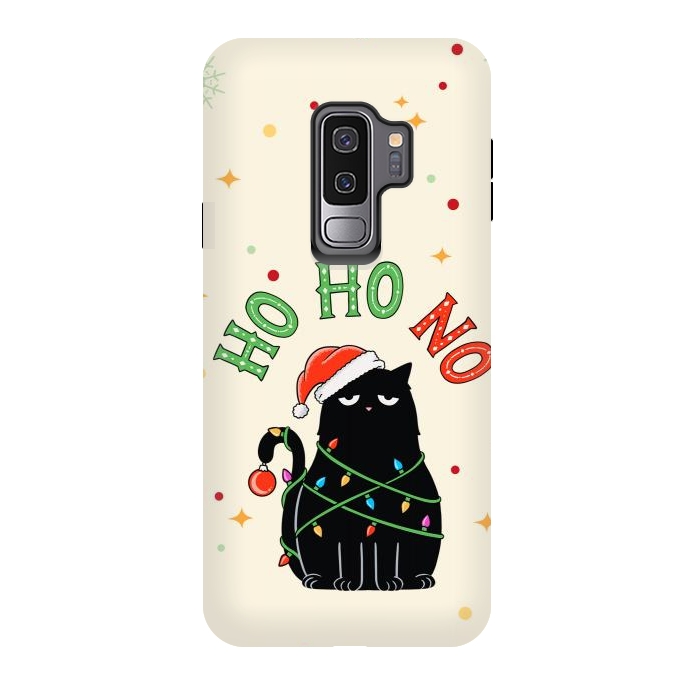 Galaxy S9 plus StrongFit Cat and Christmas NO by Coffee Man