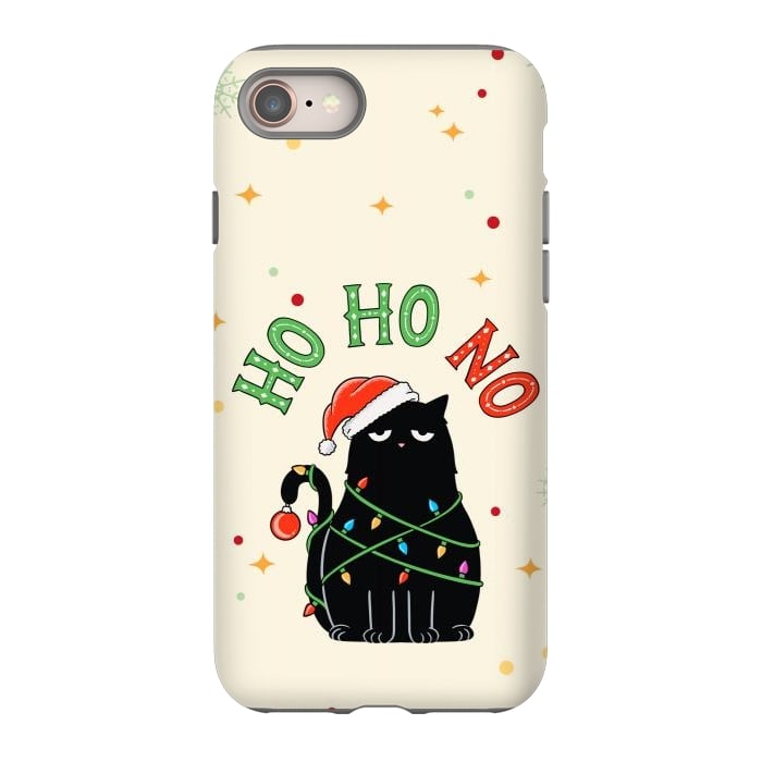 iPhone 8 StrongFit Cat and Christmas NO by Coffee Man