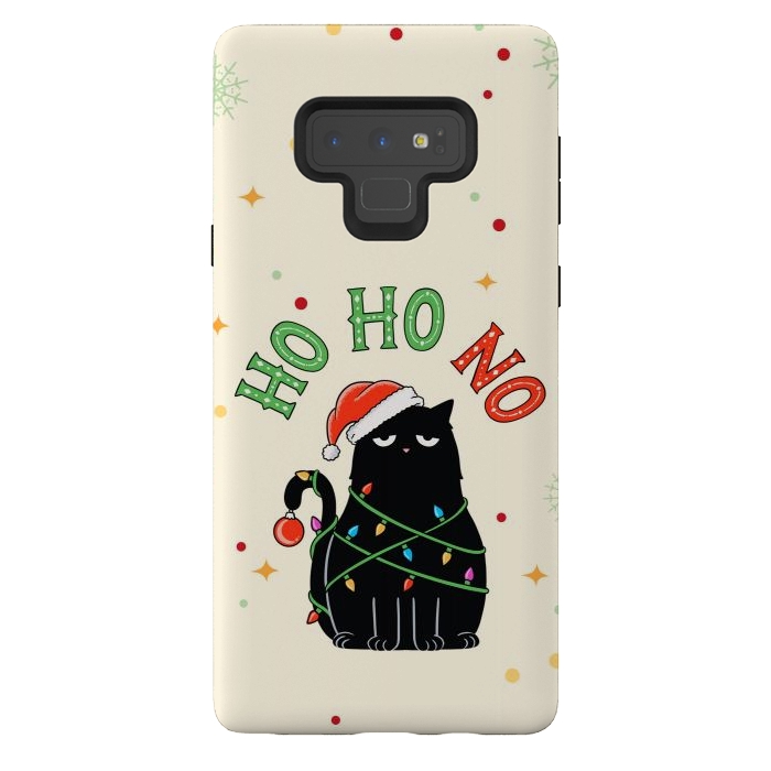 Galaxy Note 9 StrongFit Cat and Christmas NO by Coffee Man