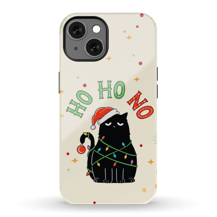 iPhone 13 StrongFit Cat and Christmas NO by Coffee Man