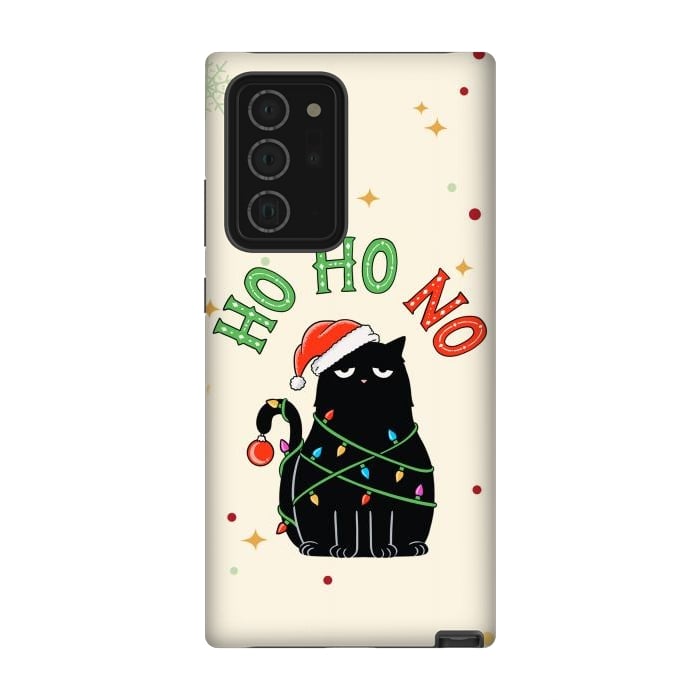 Galaxy Note 20 Ultra StrongFit Cat and Christmas NO by Coffee Man