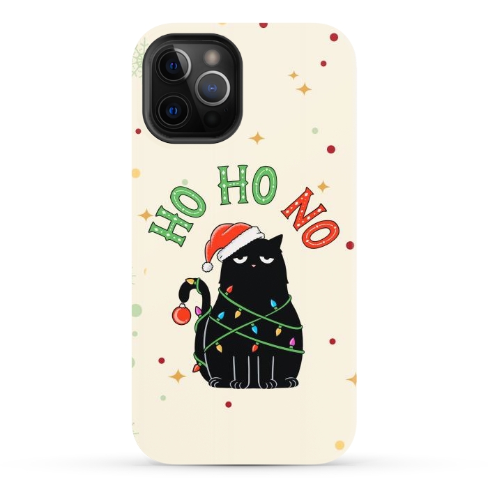 iPhone 12 Pro Max StrongFit Cat and Christmas NO by Coffee Man