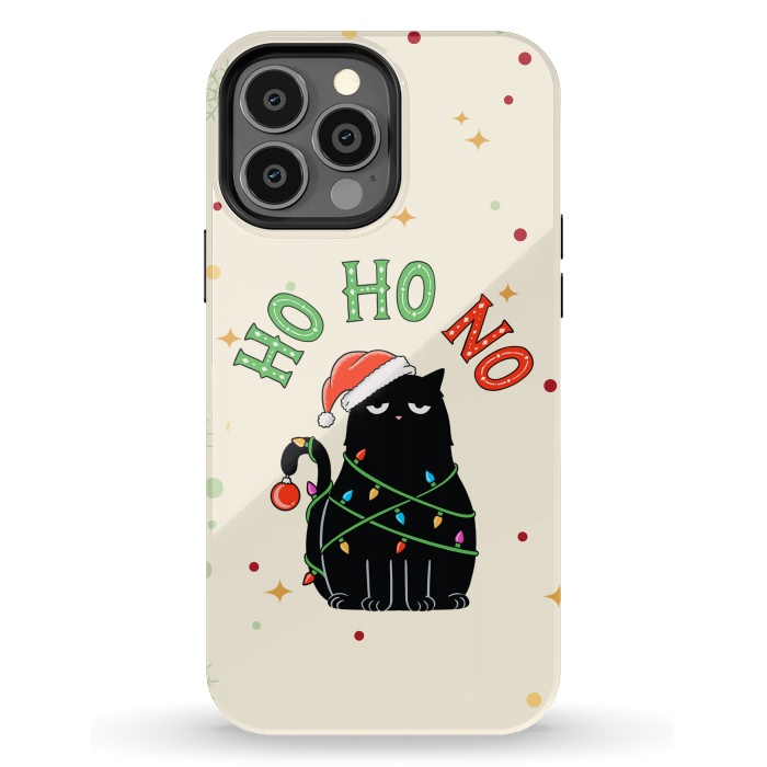 iPhone 13 Pro Max StrongFit Cat and Christmas NO by Coffee Man