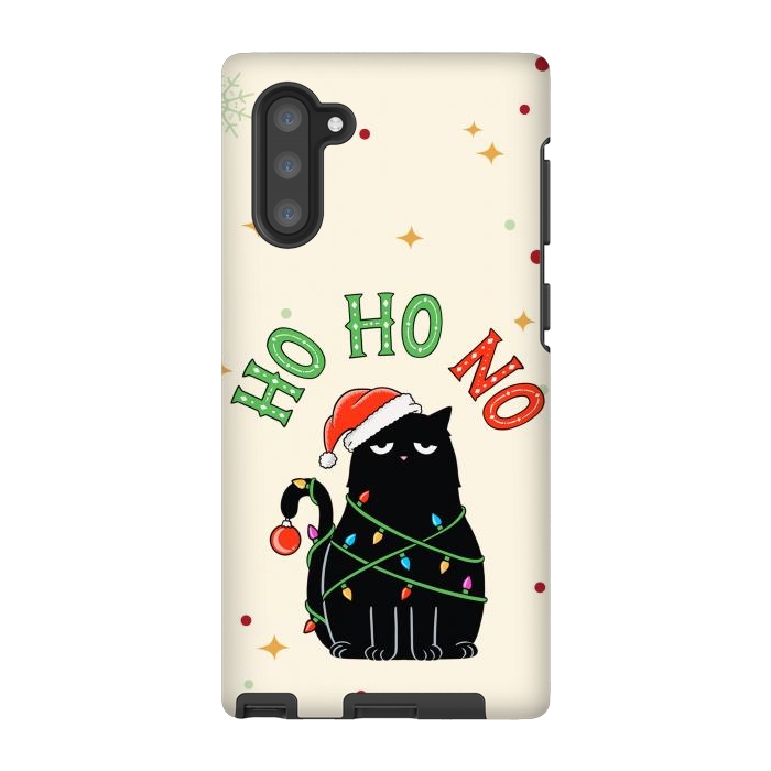 Galaxy Note 10 StrongFit Cat and Christmas NO by Coffee Man