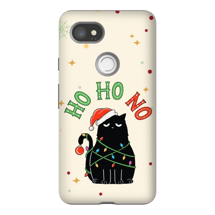 Pixel 2XL StrongFit Cat and Christmas NO by Coffee Man
