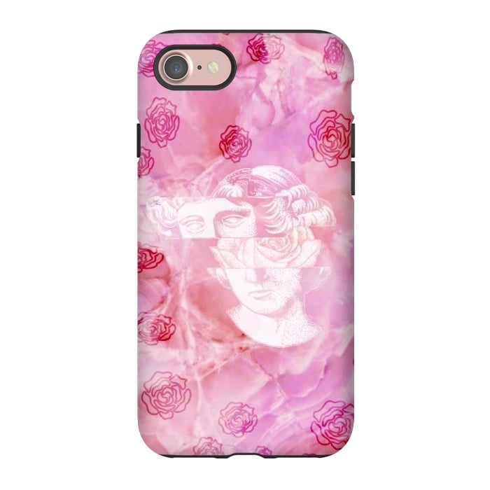 iPhone 7 StrongFit Pink marble aesthetic by CAS