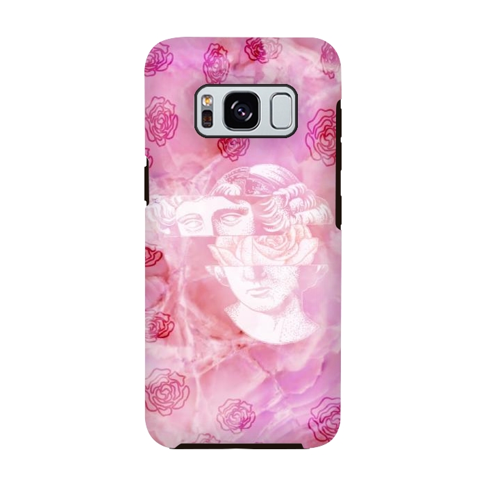 Galaxy S8 StrongFit Pink marble aesthetic by CAS