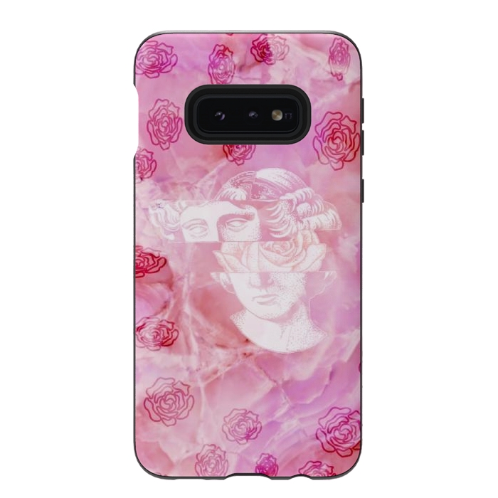 Galaxy S10e StrongFit Pink marble aesthetic by CAS
