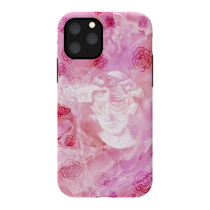 iPhone 11 Pro StrongFit Pink marble aesthetic by CAS