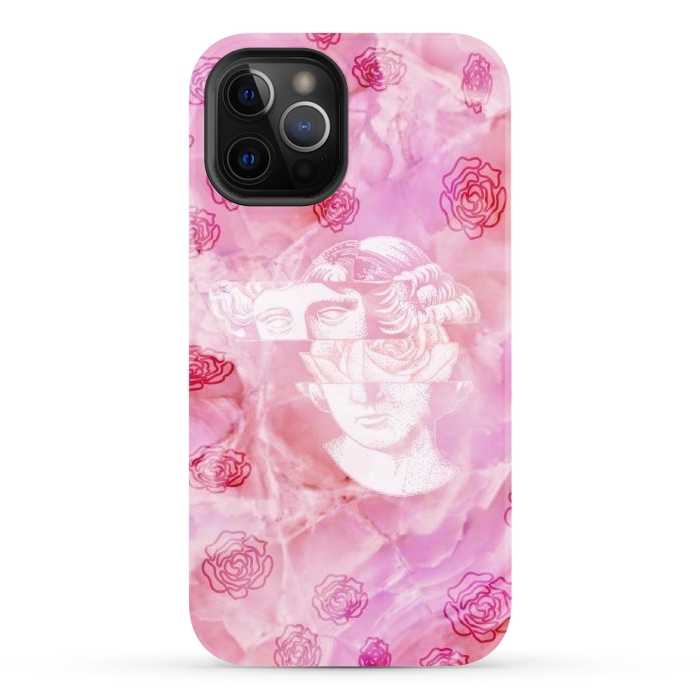 iPhone 12 Pro StrongFit Pink marble aesthetic by CAS