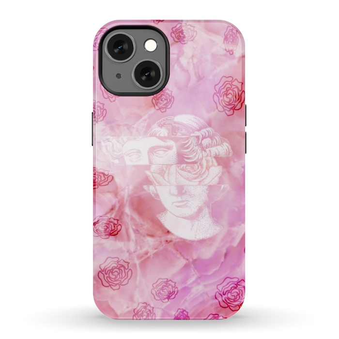 iPhone 13 StrongFit Pink marble aesthetic by CAS