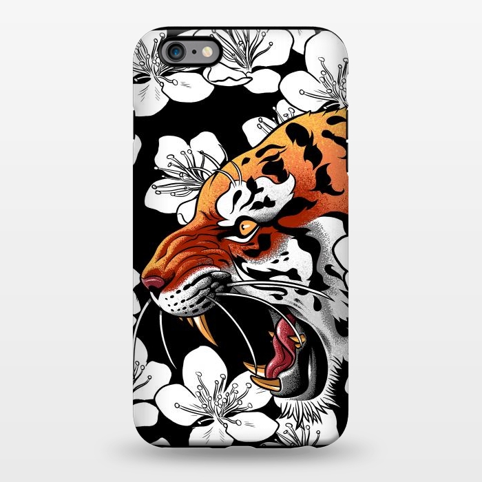 iPhone 6/6s plus StrongFit Flowers Tiger by Alberto