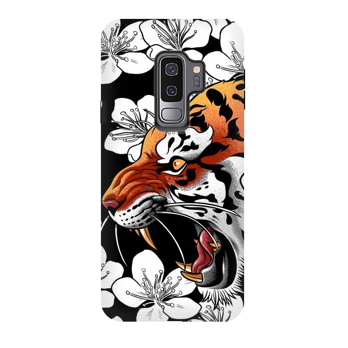 Galaxy S9 plus StrongFit Flowers Tiger by Alberto