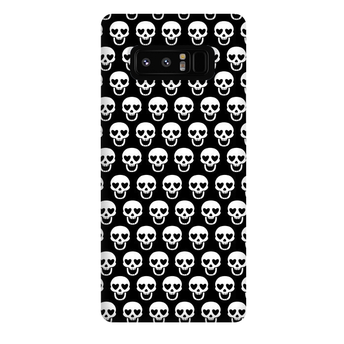 Galaxy Note 8 StrongFit Love skulls by Alberto