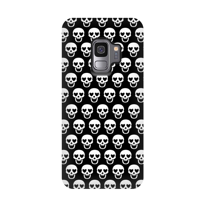Galaxy S9 StrongFit Love skulls by Alberto