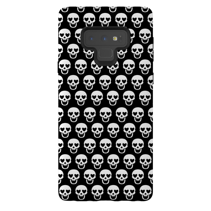 Galaxy Note 9 StrongFit Love skulls by Alberto
