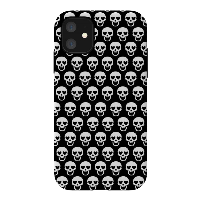iPhone 11 StrongFit Love skulls by Alberto