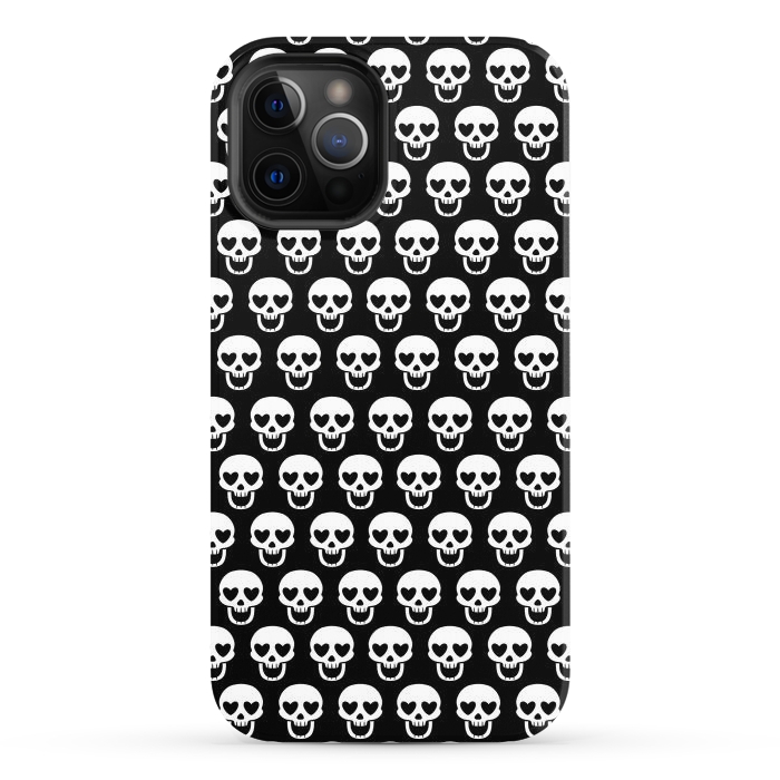 iPhone 12 Pro StrongFit Love skulls by Alberto