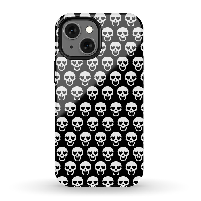 iPhone 13 mini StrongFit Love skulls by Alberto