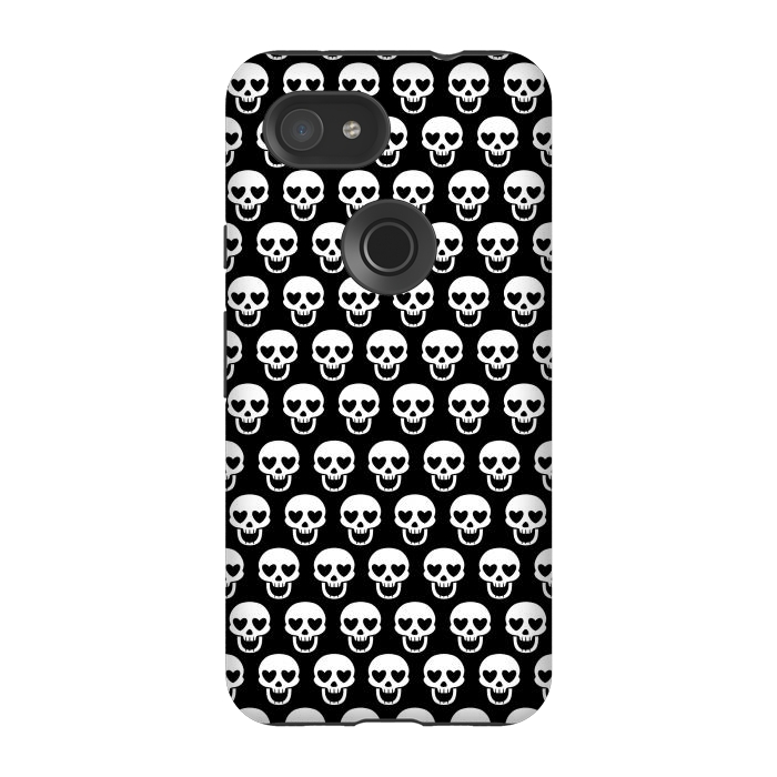 Pixel 3A StrongFit Love skulls by Alberto