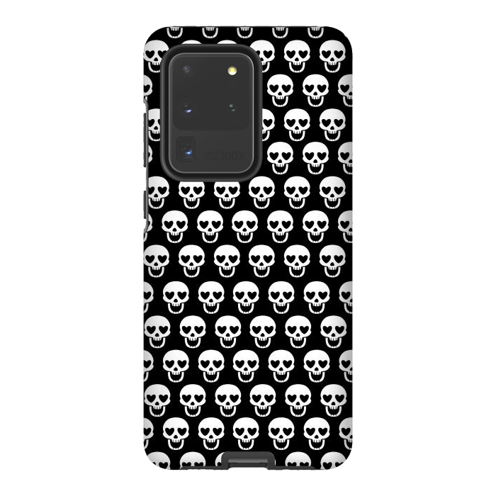 Galaxy S20 Ultra StrongFit Love skulls by Alberto