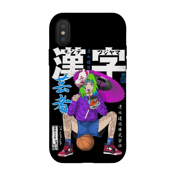 iPhone Xs / X StrongFit Ramen Basketball by Alberto