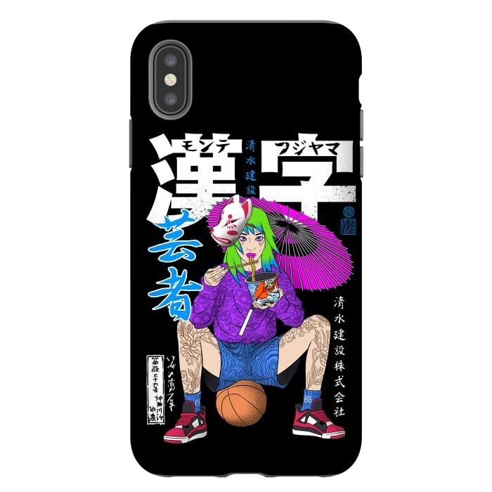 iPhone Xs Max StrongFit Ramen Basketball by Alberto