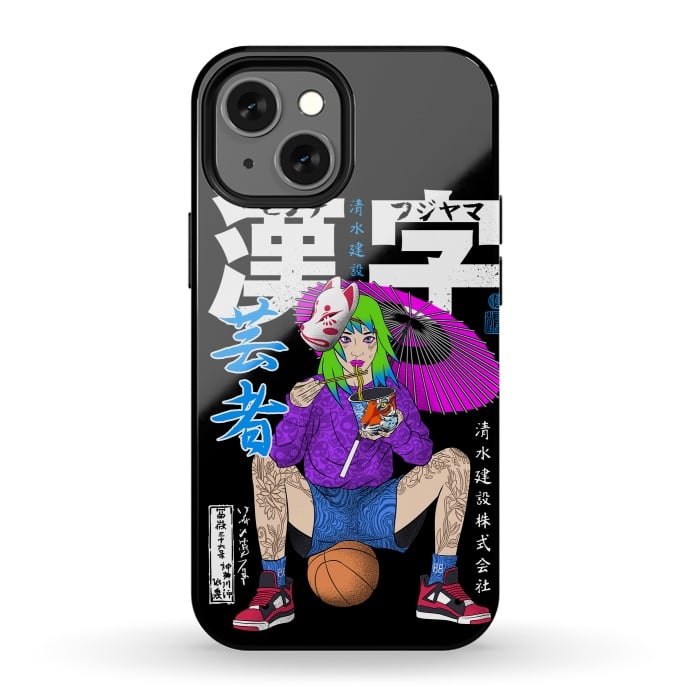 iPhone 13 mini StrongFit Ramen Basketball by Alberto