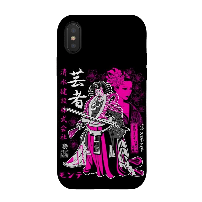 iPhone Xs / X StrongFit Geisha kabuki by Alberto