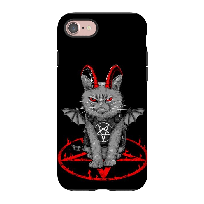 iPhone 7 StrongFit demon cat by Alberto