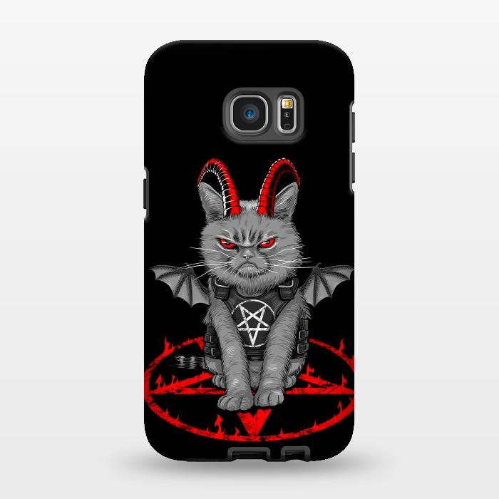 Galaxy S7 EDGE StrongFit demon cat by Alberto