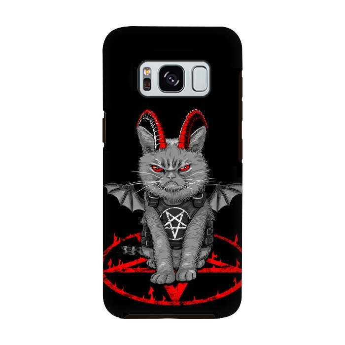 Galaxy S8 StrongFit demon cat by Alberto