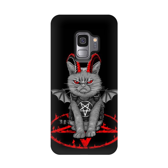 Galaxy S9 StrongFit demon cat by Alberto